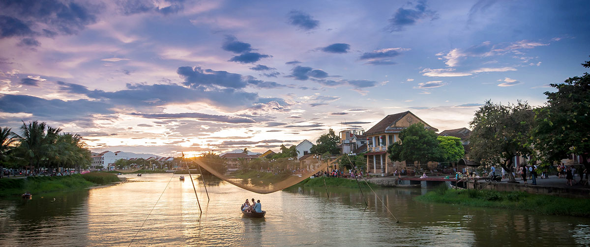 Sunset Boat Trip On Thu Bon River