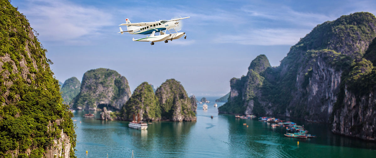 Oneway Seaplane Hanoi To Halong With 15 Minutes’s Scenic