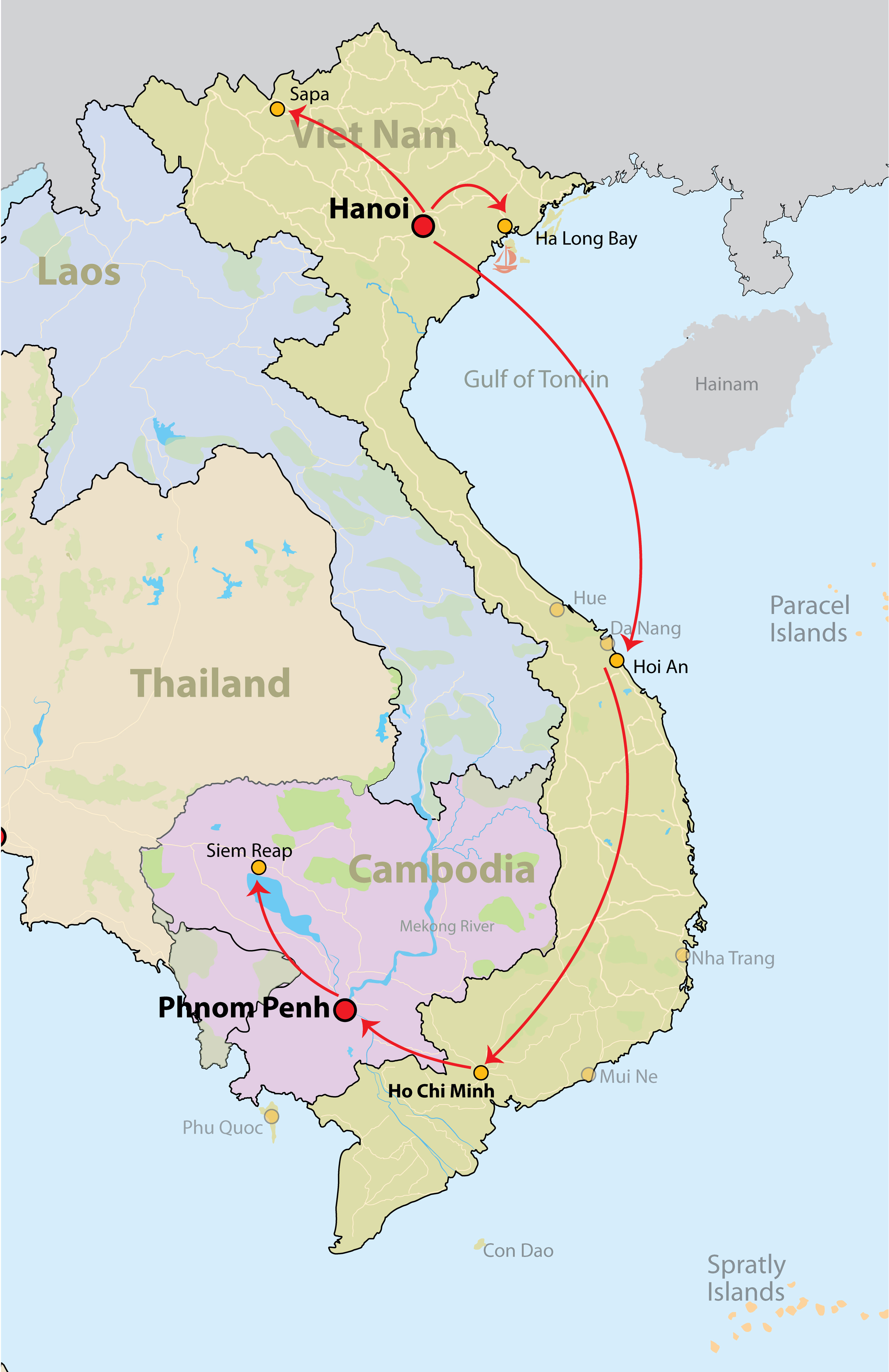 travel from vietnam to cambodia